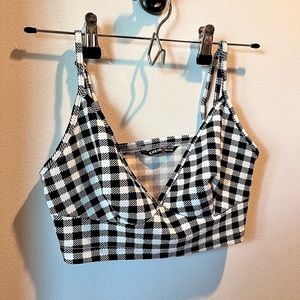 Shein plaid cropped tank.